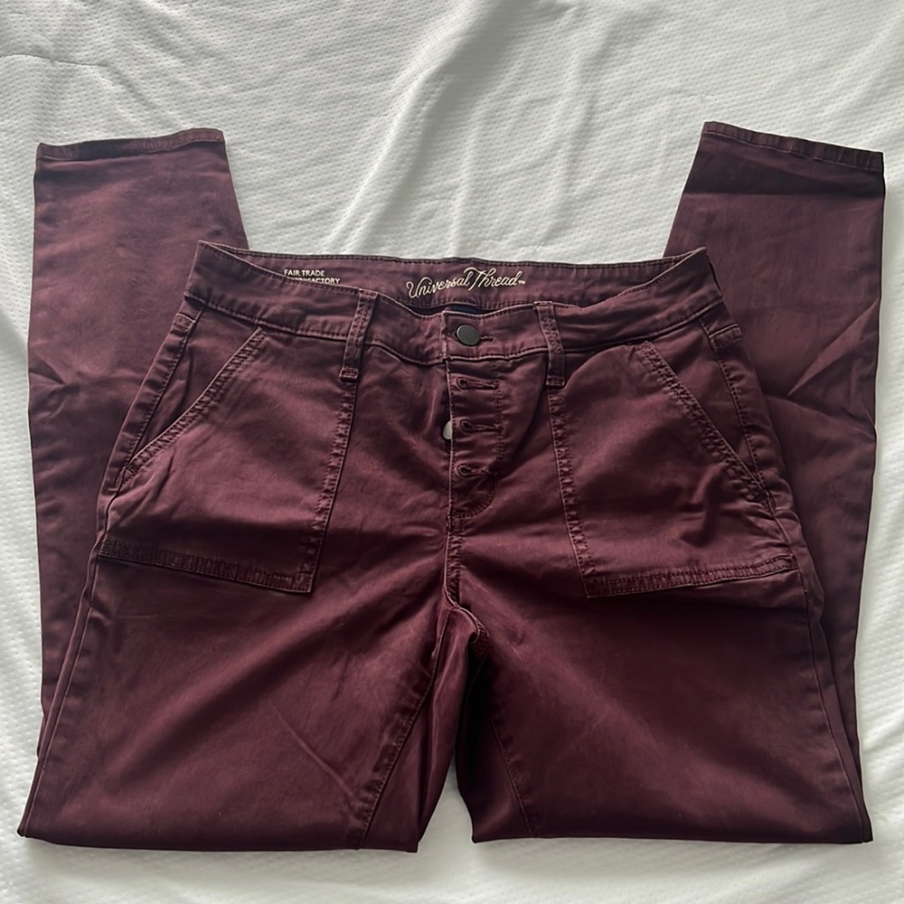 Burgundy pants